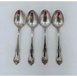 W.M. Dalton by Oneida Briarwood Stainless Flatware Tablespoon Place Spoon Lot 4